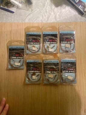 Lazer Sharp Fishing Hooks - silver.  New in package.(7 Pack)